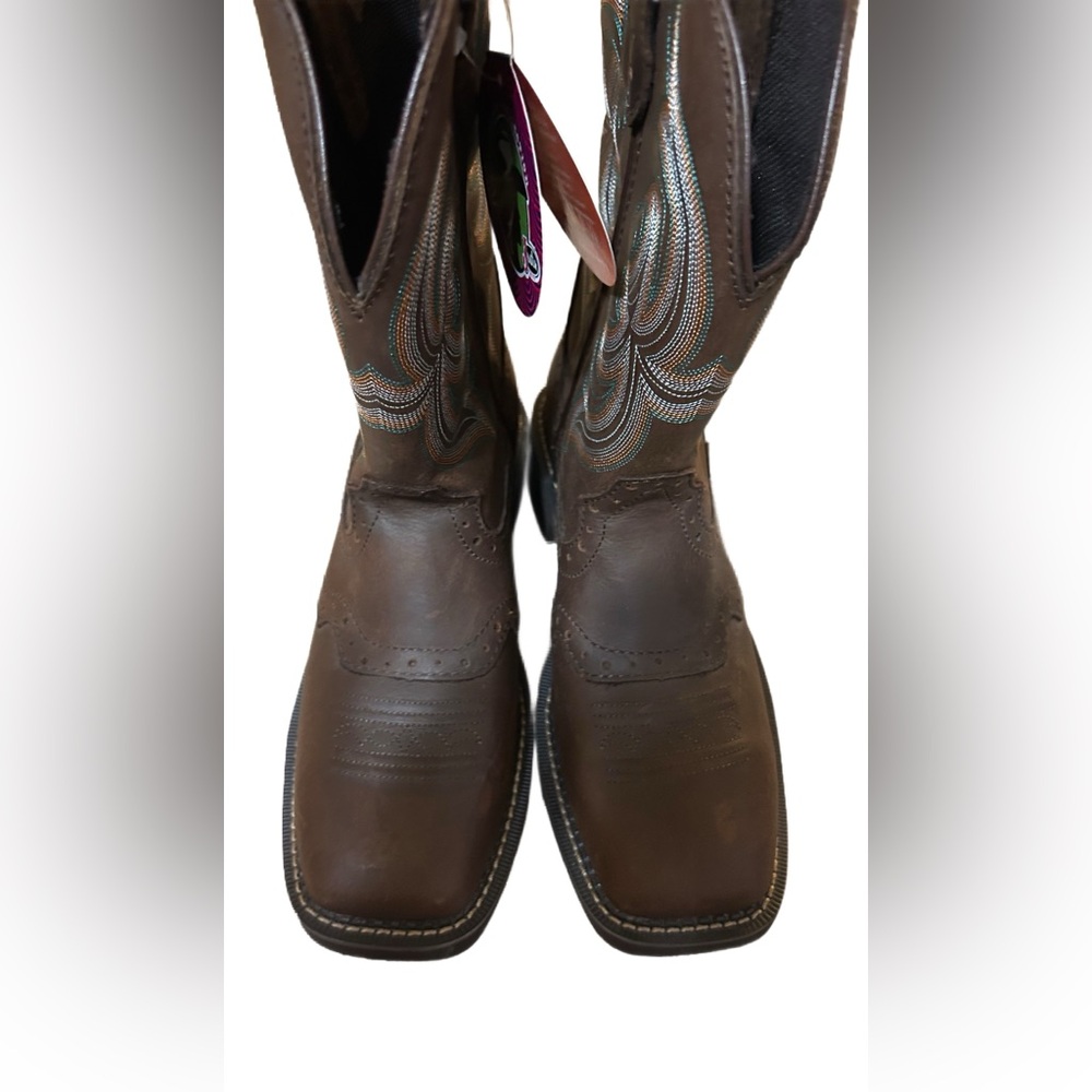 NWT Justin Square Toe Riding Boots Gypsy Collection - Picture 3 of 7